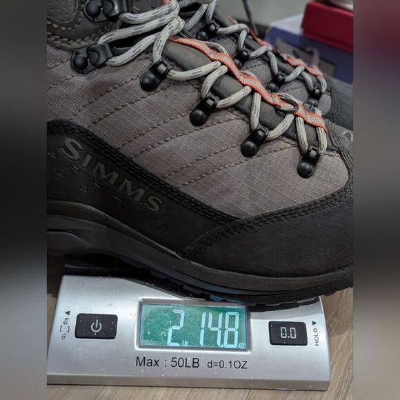 Simms Men's Gray and Black Hiking Boots - Picture 13 of 13